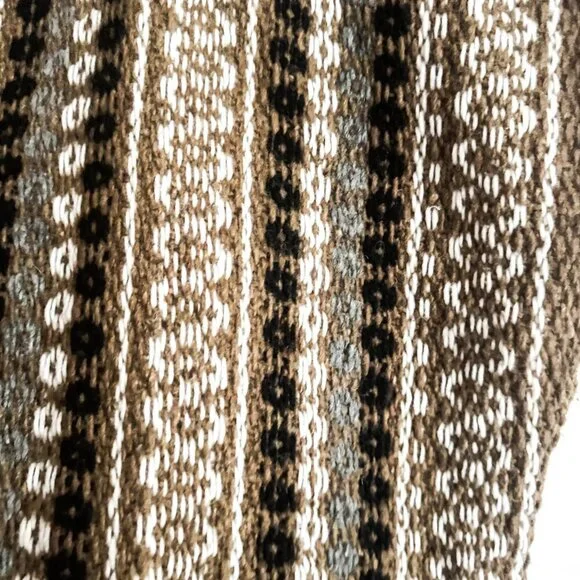 Vintage 70s Boho Browns Boho Vest OS - Picture 4 of 6